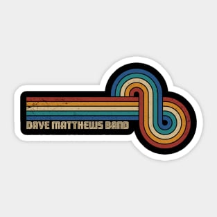 Retro Line Dave Matthews Band Sticker